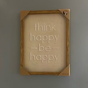 Inspirational Wall Art with Wooden Frame